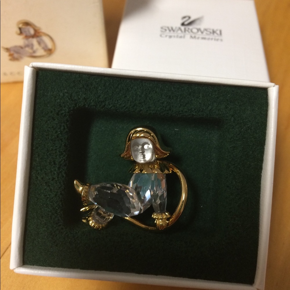 Swarovski Crystal girl broach